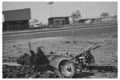 Vintage Disk Harrow in Community Garden February 1942 - Available at KNOWOL