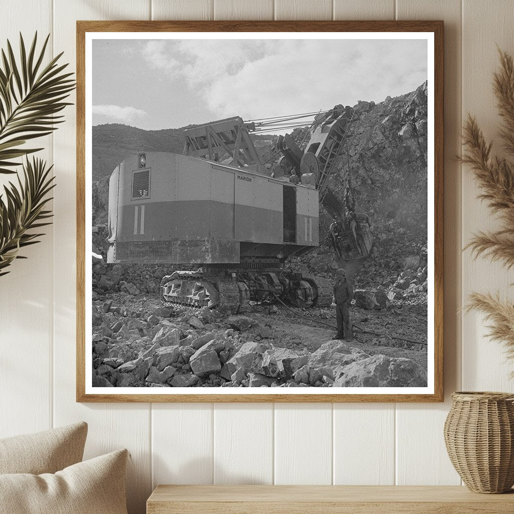 Vintage Electric Shovel in Morenci Copper Mine 1950 - Available at KNOWOL