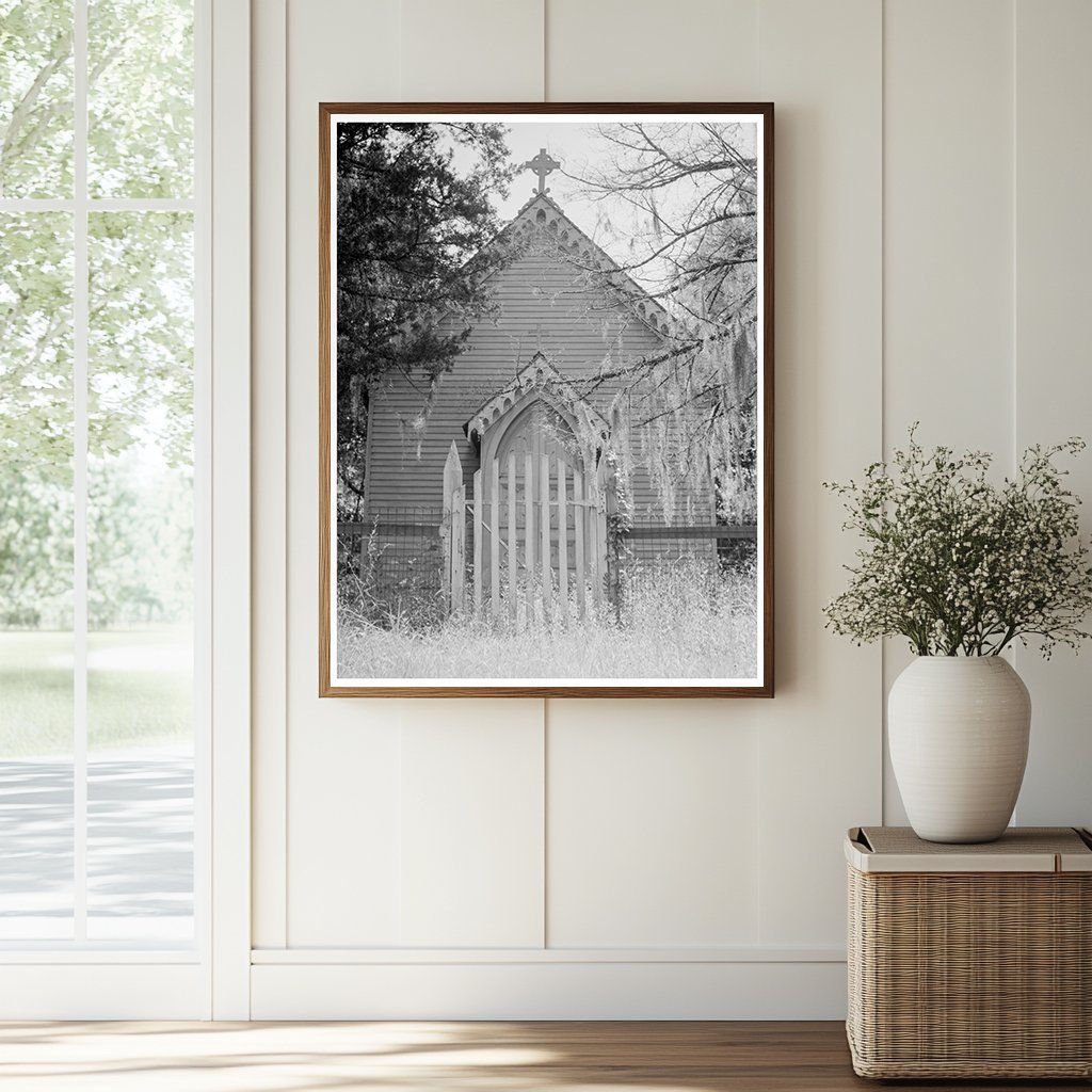 Vintage Episcopal Church Louisiana July 1937 Photograph - Available at KNOWOL