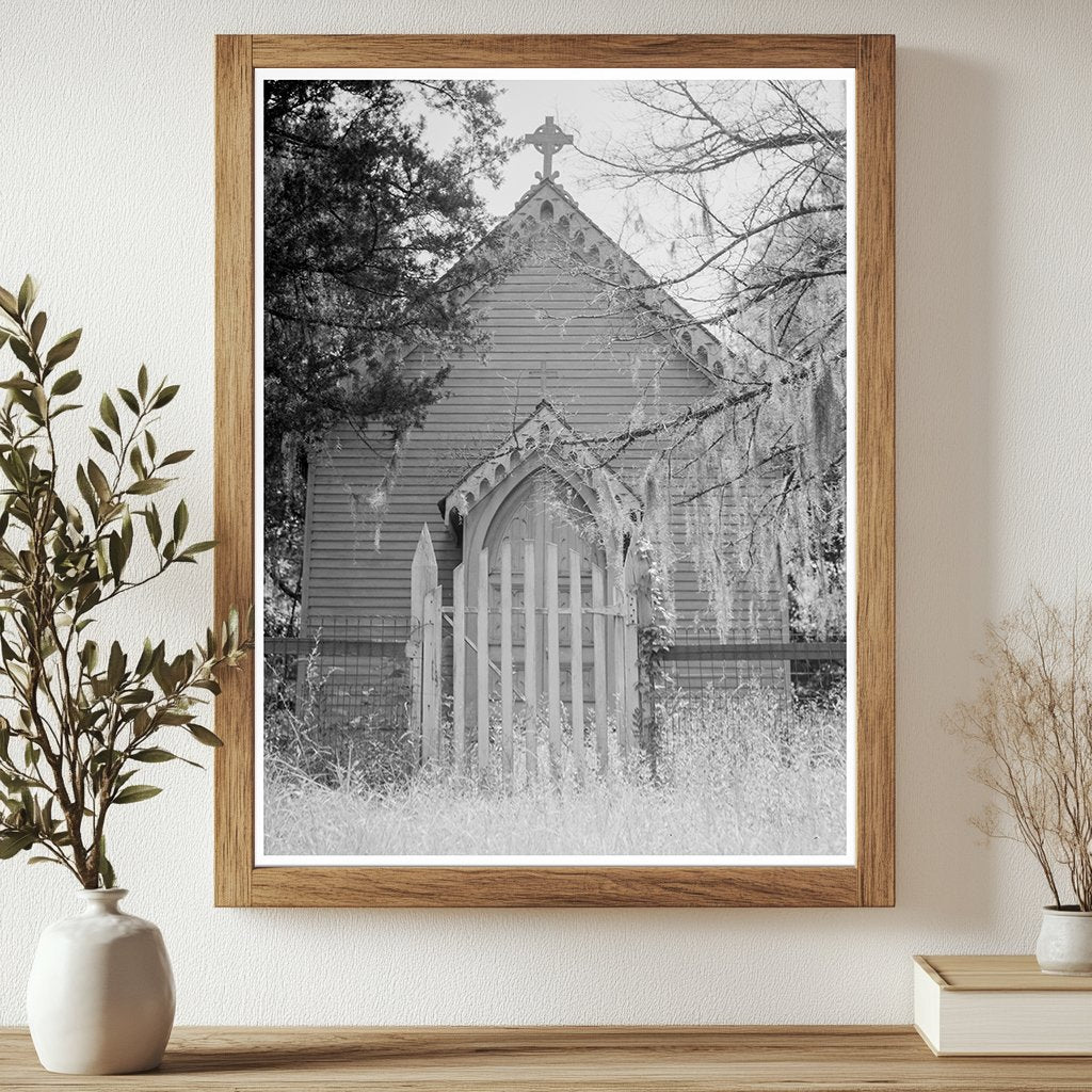 Vintage Episcopal Church Louisiana July 1937 Photograph - Available at KNOWOL