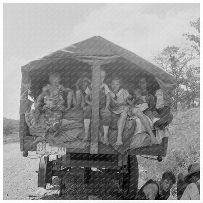 Vintage Family Photo June 1938 Muskogee County Oklahoma - Available at KNOWOL