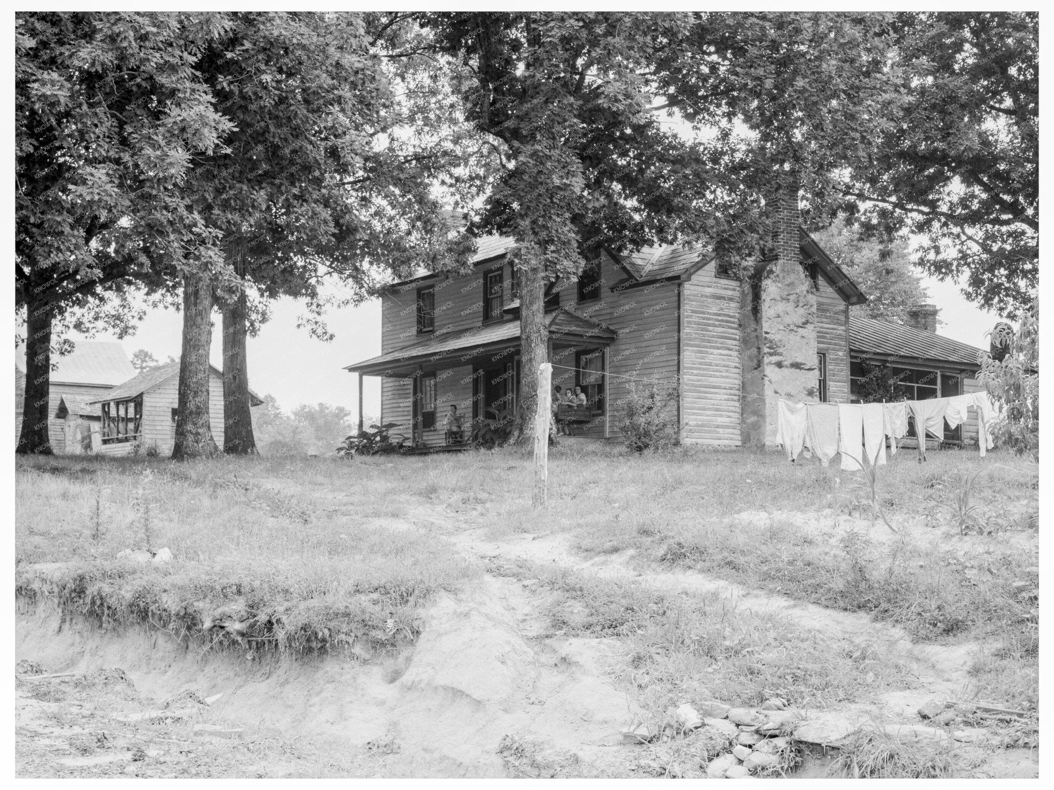 Vintage Farmhouse with Addition Person County NC 1939 - Available at KNOWOL