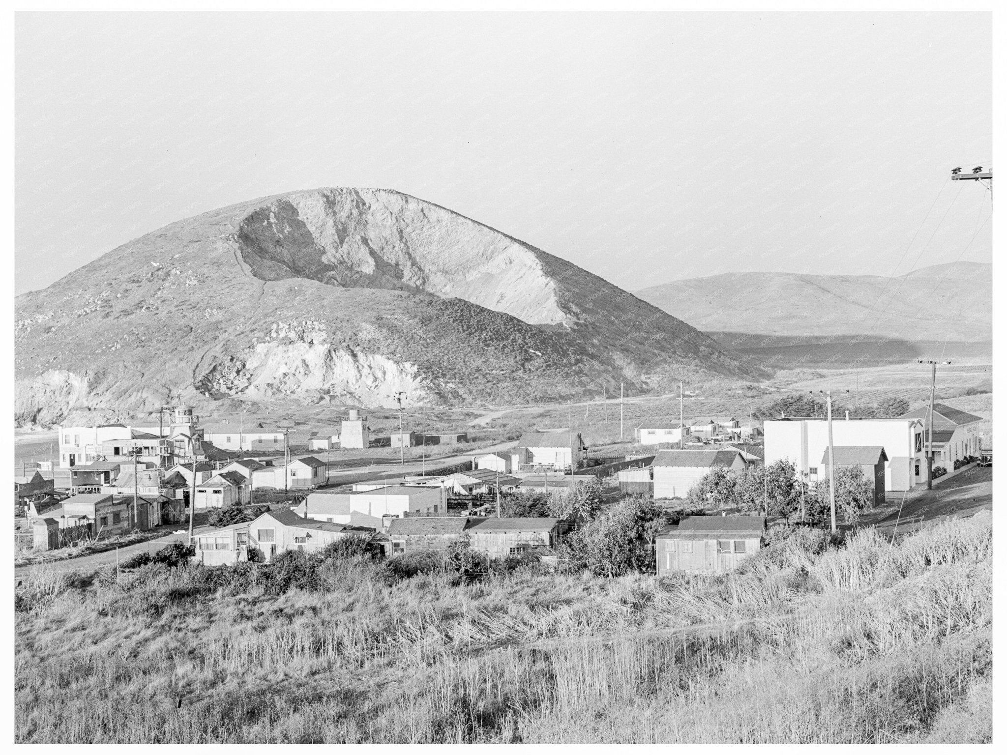 Vintage Fishing Village South of San Francisco 1938 - Available at KNOWOL