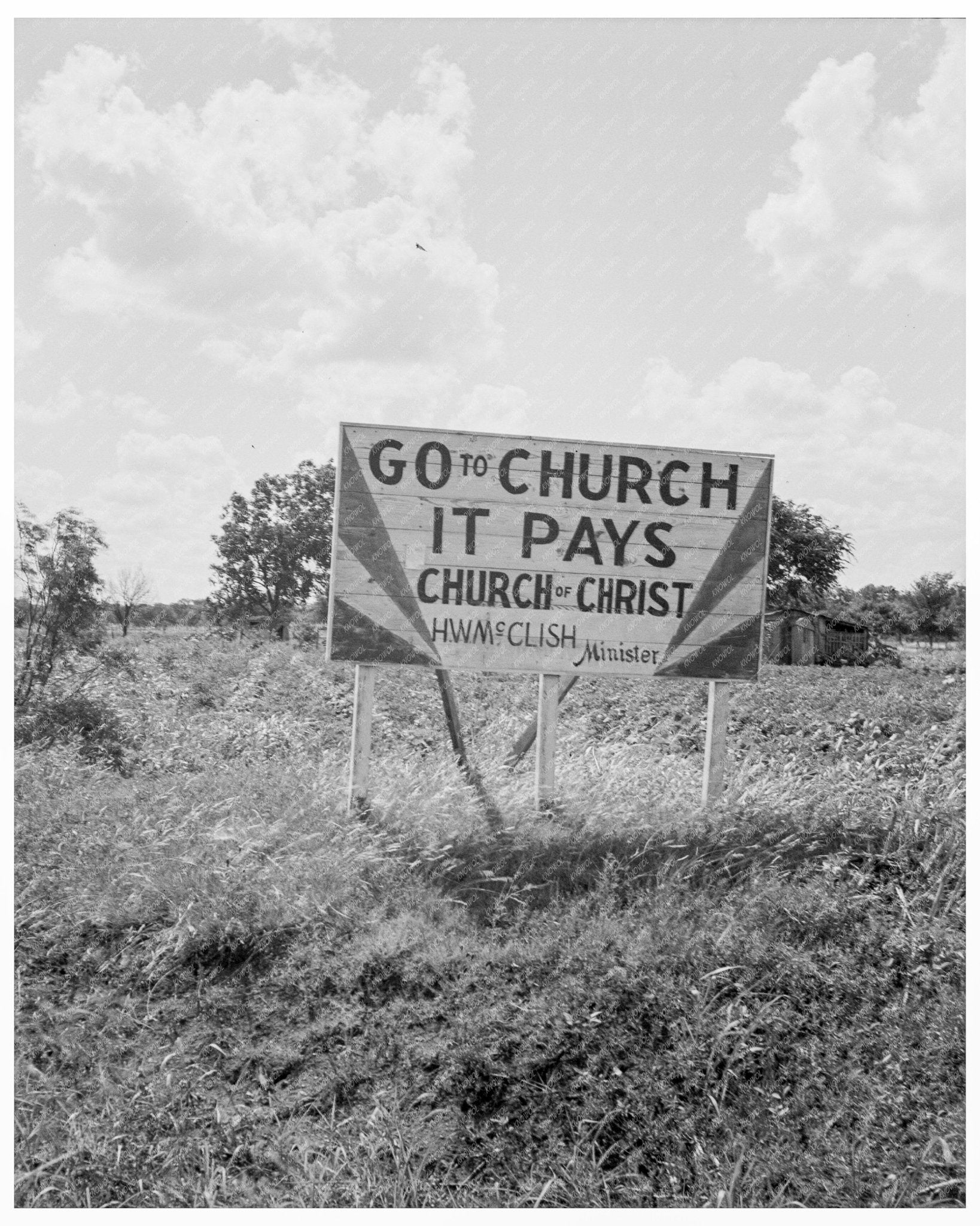 Vintage Georgia Road Sign Photograph June 1937 FSA OWI Collection - Available at KNOWOL