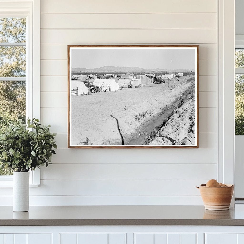 Vintage Growers Camp for Farm Laborers California 1939 - Available at KNOWOL