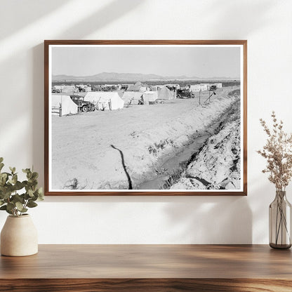 Vintage Growers Camp for Farm Laborers California 1939 - Available at KNOWOL