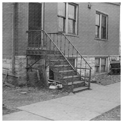 Vintage Hotel Side Entrance Joy Illinois March 1937 - Available at KNOWOL