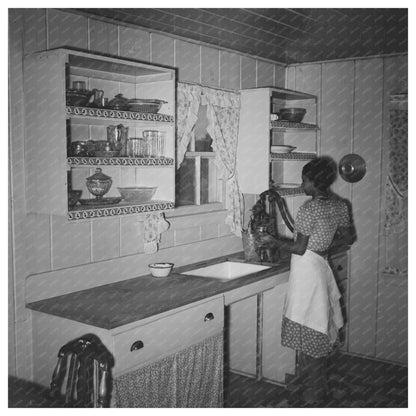 Vintage Kitchen in Farmers Home Lakeview Arkansas 1938 - Available at KNOWOL