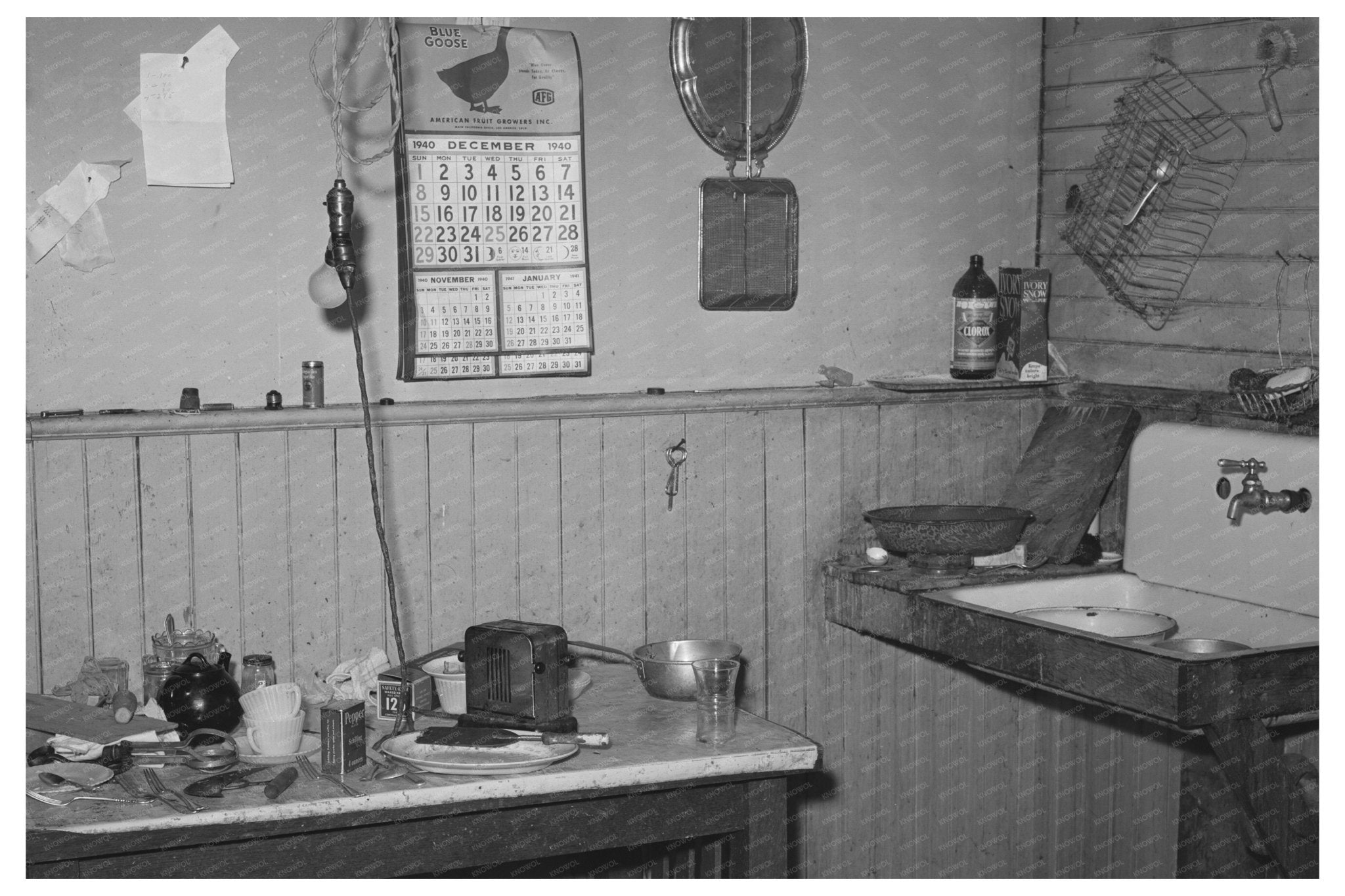 Vintage Kitchen of Placer County Farmer December 1940 - Available at KNOWOL