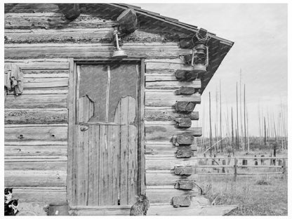 Vintage Log Home on Idaho Farm October 1939 - Available at KNOWOL