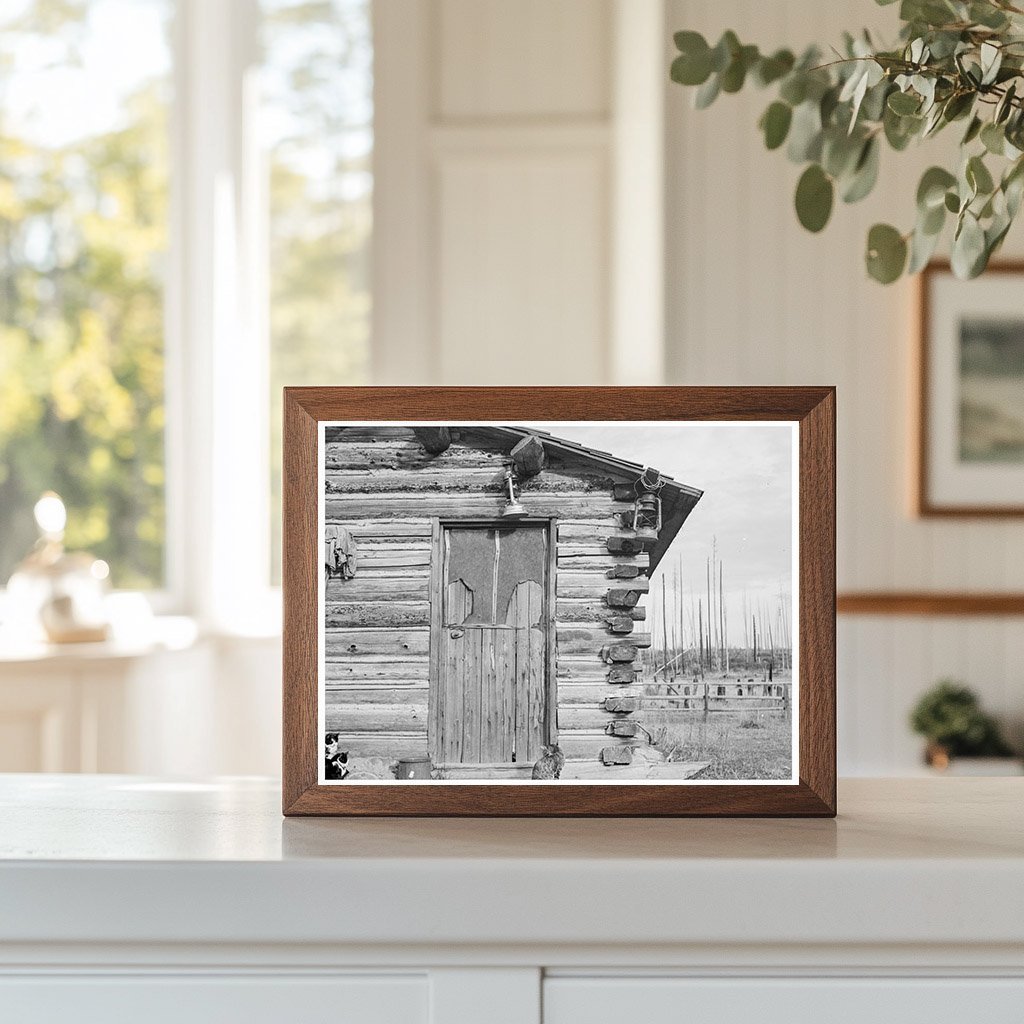 Vintage Log Home on Idaho Farm October 1939 - Available at KNOWOL