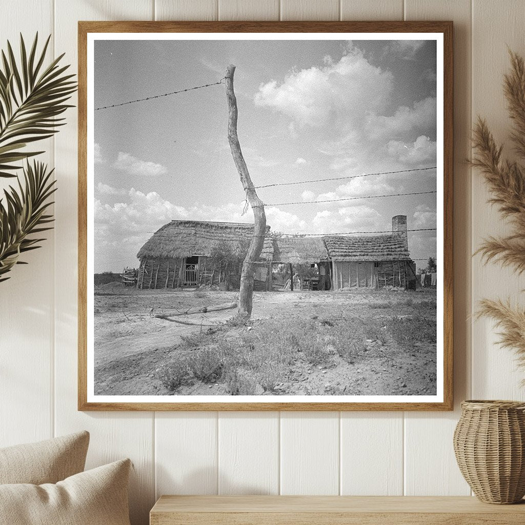 Vintage Mexican Farm Dwelling Rio Grande Valley 1939 - Available at KNOWOL