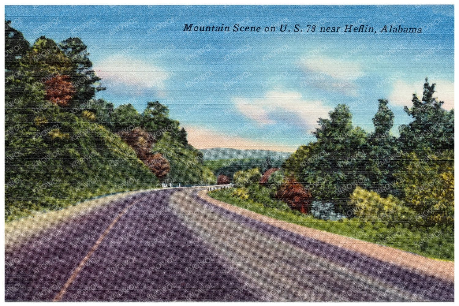 Vintage Mountain Postcard Tichnor Brothers 1930 - 1945 - Available at KNOWOL