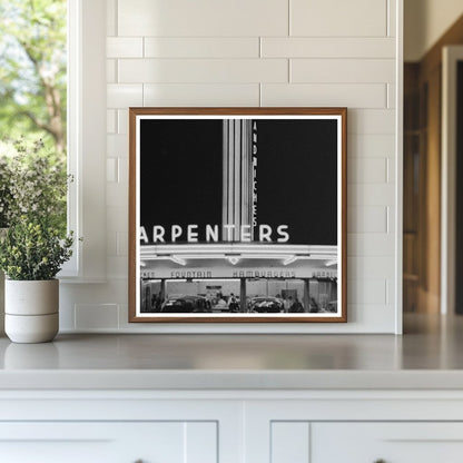 Vintage Neon Sign in Hollywood California 1942 - Available at KNOWOL