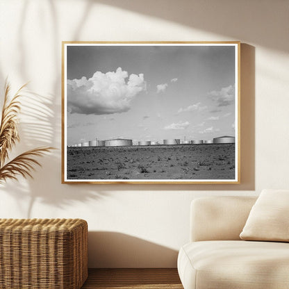 Vintage Oil Tank Farm in Odessa Texas May 1937 - Available at KNOWOL