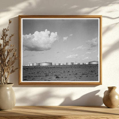 Vintage Oil Tank Farm in Odessa Texas May 1937 - Available at KNOWOL