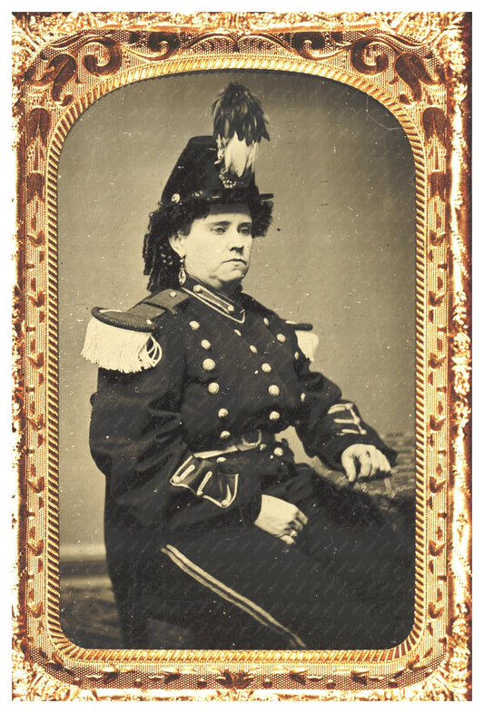 Vintage Photo of Pauline Cushman in Military - Style Costume - Available at KNOWOL