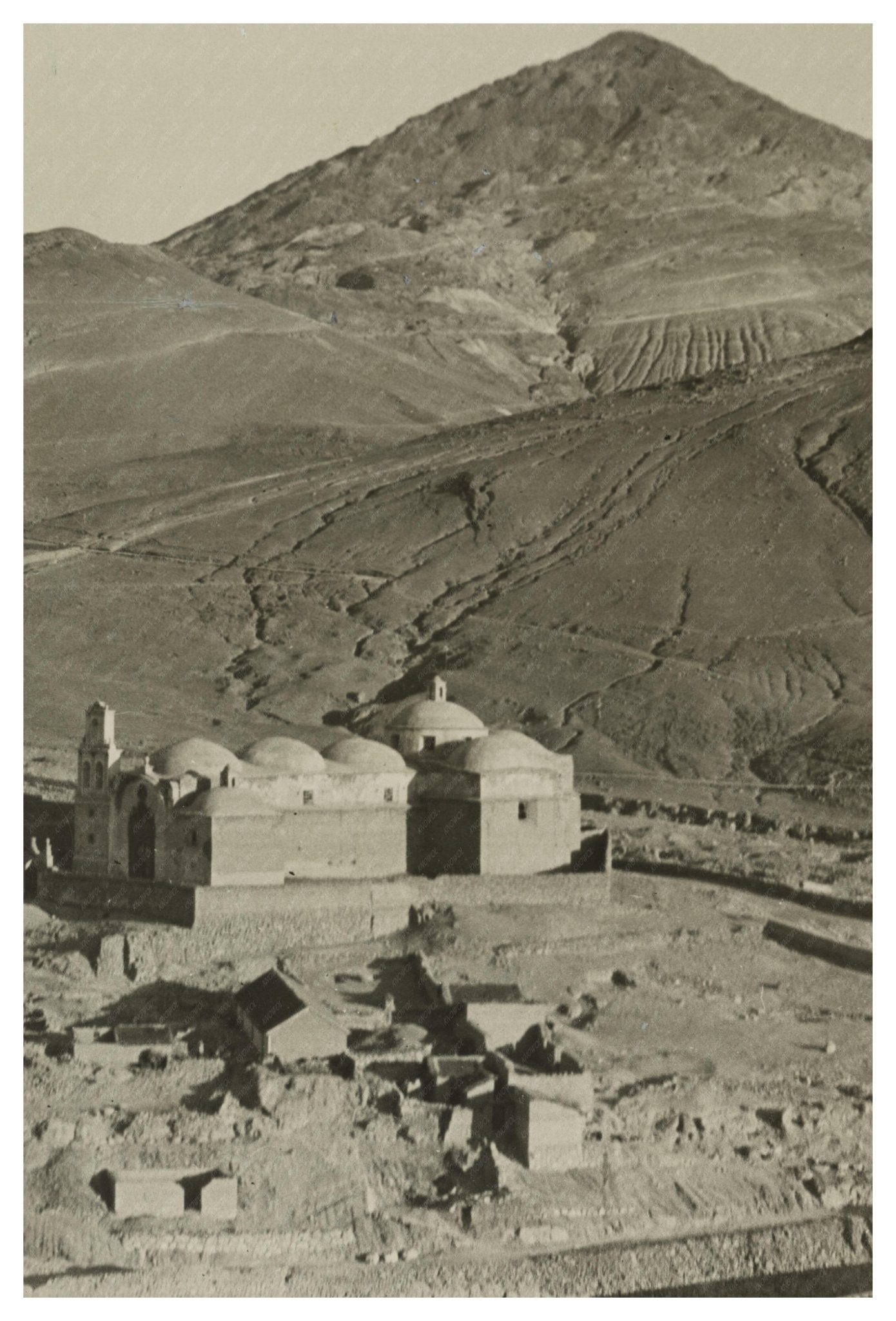 Vintage Photo of Potosi Peak with Mine Workings in Bolivia - Available at KNOWOL