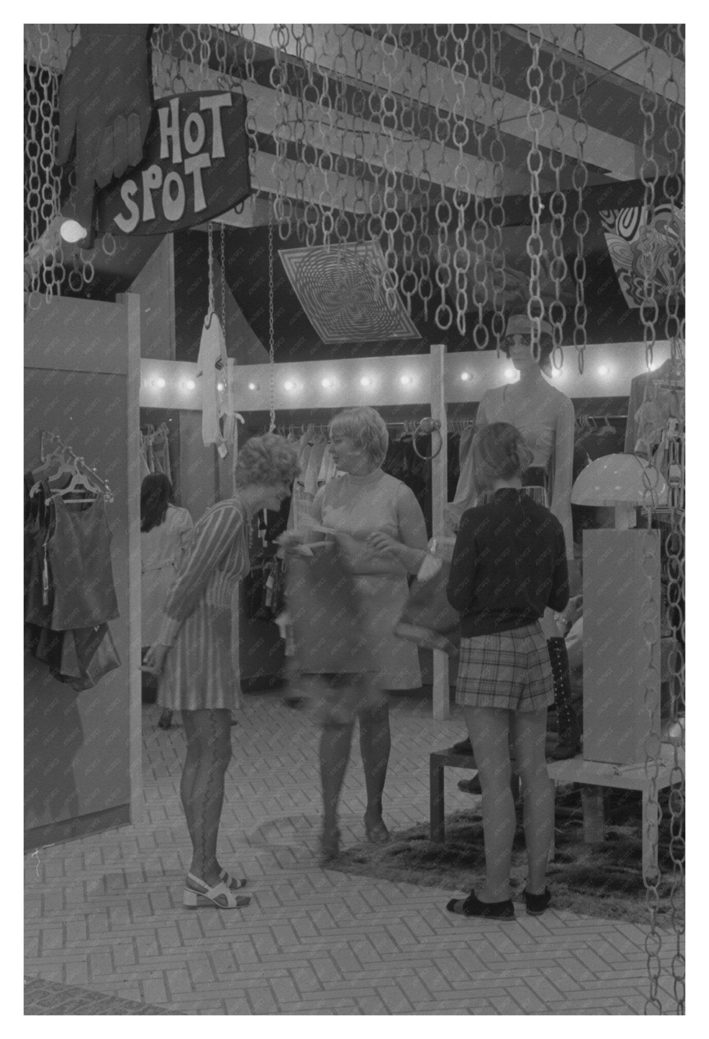 Vintage Photo of Women Shopping at Hecht Company in Tysons Corner Mall - Available at KNOWOL