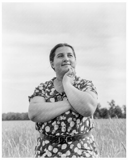 Vintage Photograph of Mrs. Cohen Jewish - American Farm Mother Hightstown New Jersey 1936 - Available at KNOWOL