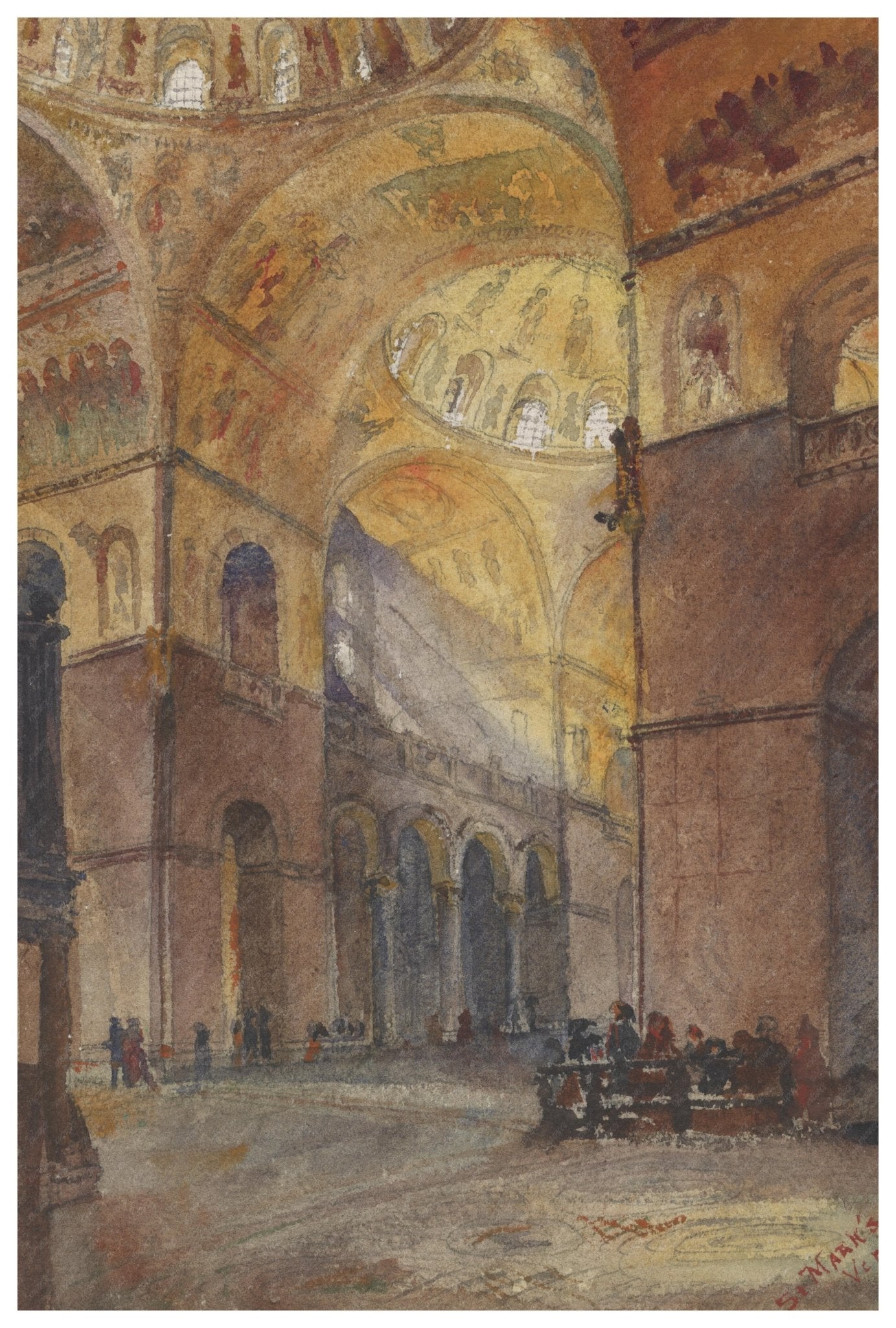 Vintage Print of St. Marks, Venice - Available at KNOWOL