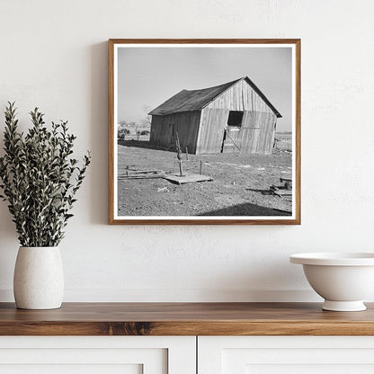 Vintage Pump and Barn on Farm in Seneca Illinois 1937 - Available at KNOWOL