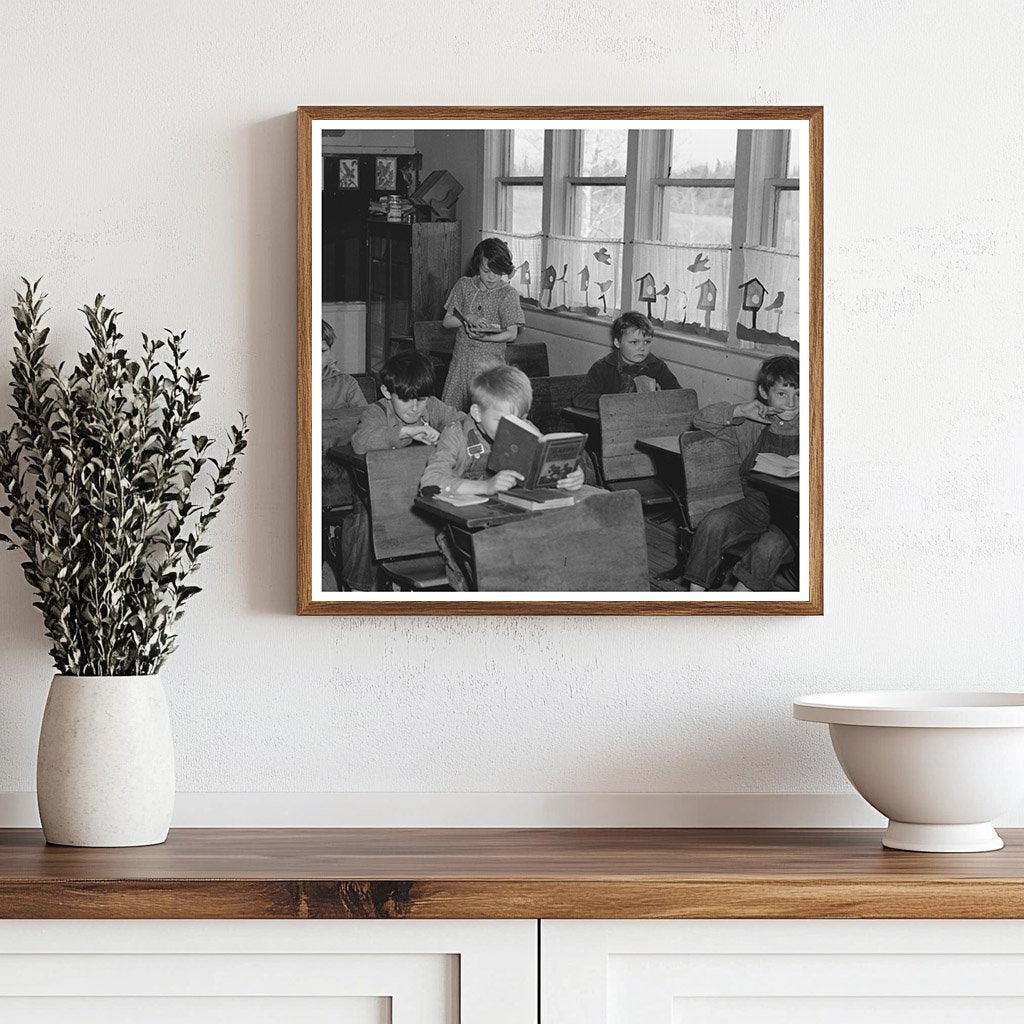 Vintage Rural School in Session Tipler Wisconsin 1937 - Available at KNOWOL