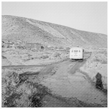 Vintage School Bus in Dead Ox Flat Oregon 1939 - Available at KNOWOL