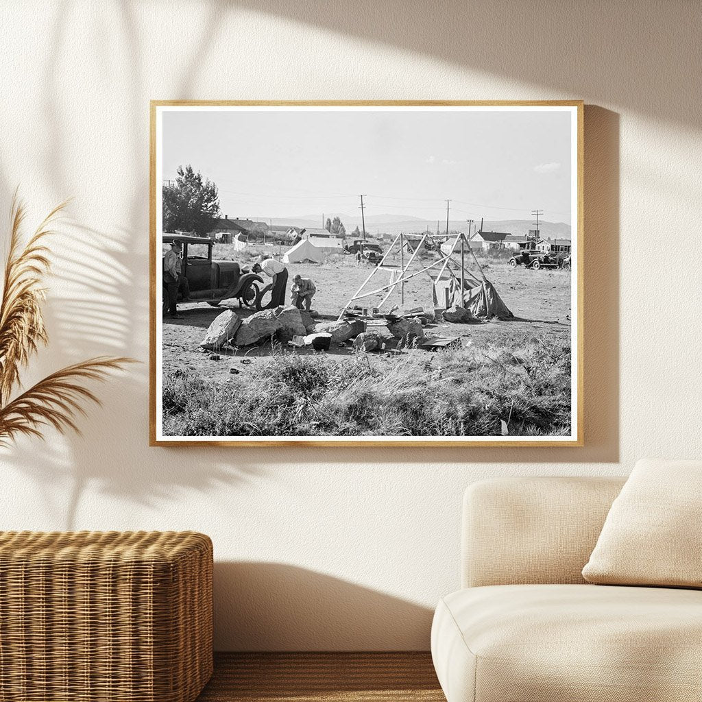 Vintage Squatter Camp in Malin Oregon 1939 - Available at KNOWOL