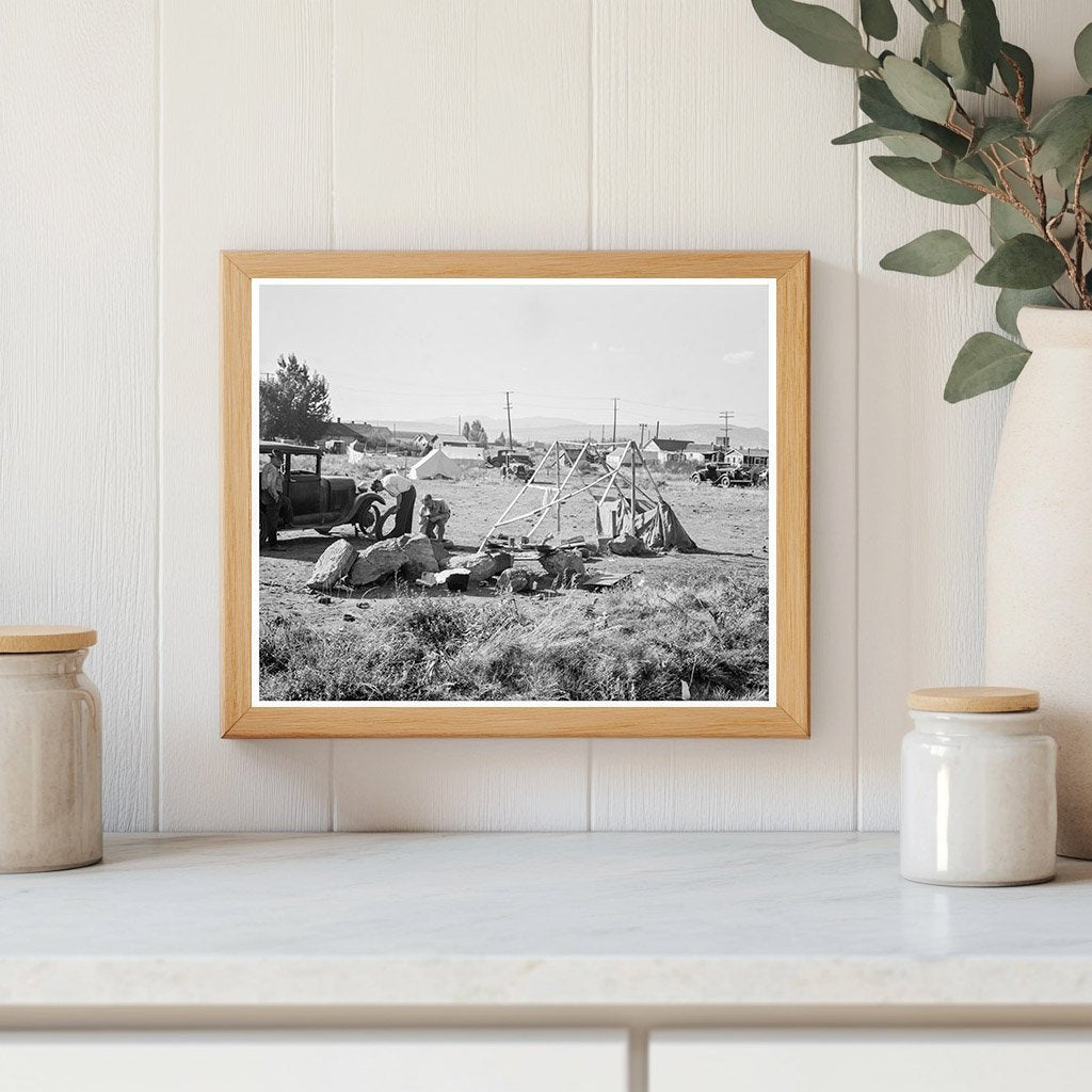 Vintage Squatter Camp in Malin Oregon 1939 - Available at KNOWOL
