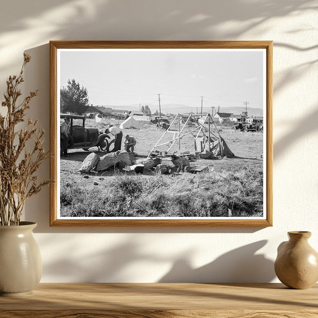 Vintage Squatter Camp in Malin Oregon 1939 - Available at KNOWOL