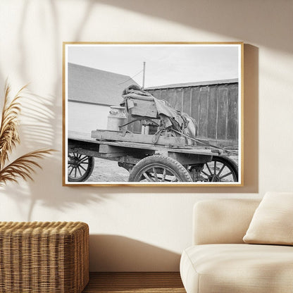 Vintage Stump Farmers Wagon in Bonners Ferry Idaho 1939 - Available at KNOWOL