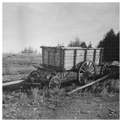 Vintage Wagon at Sawmill in Tower Minnesota 1937 - Available at KNOWOL