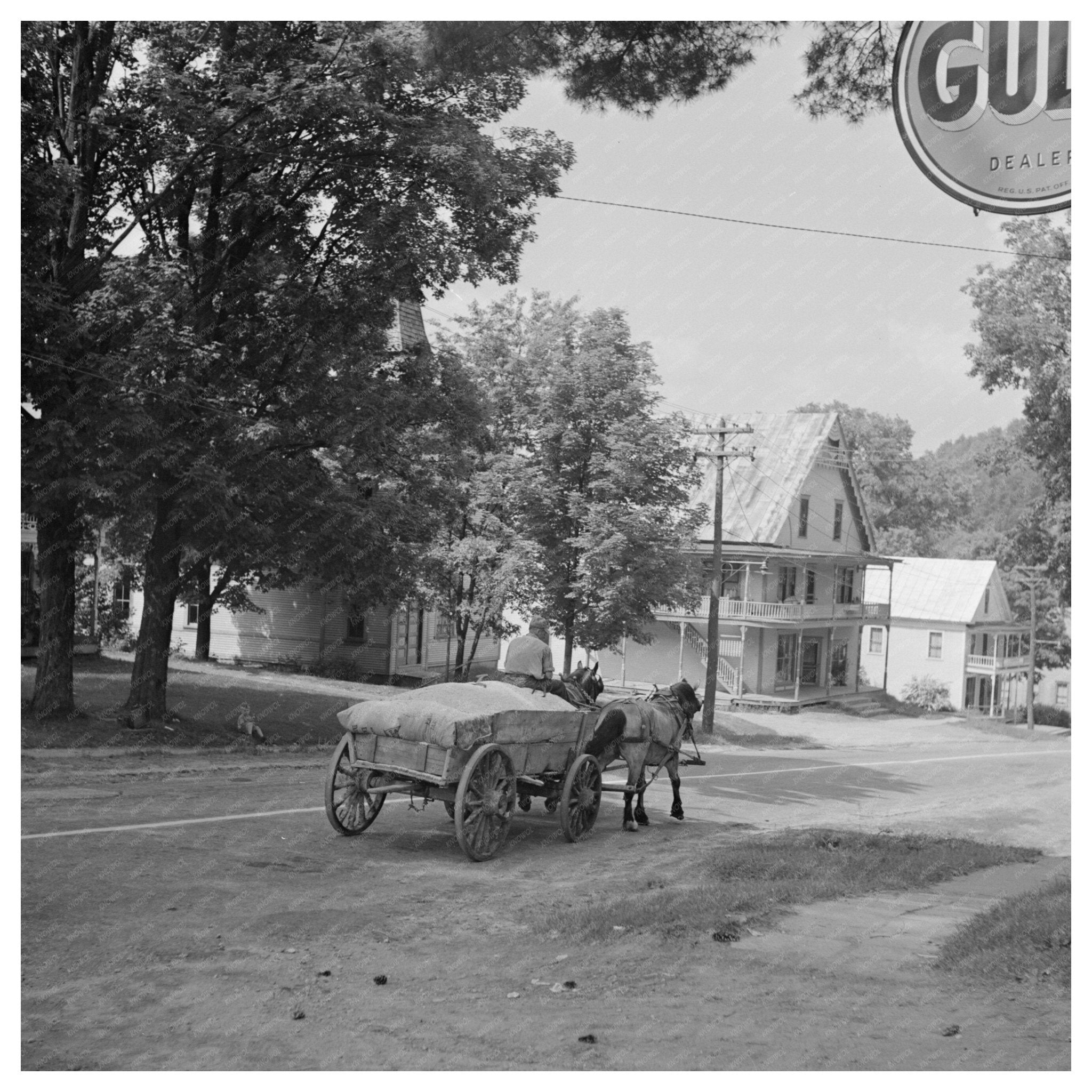 Vintage West Danville Vermont Sawdust Wagon 1920 - Available at KNOWOL