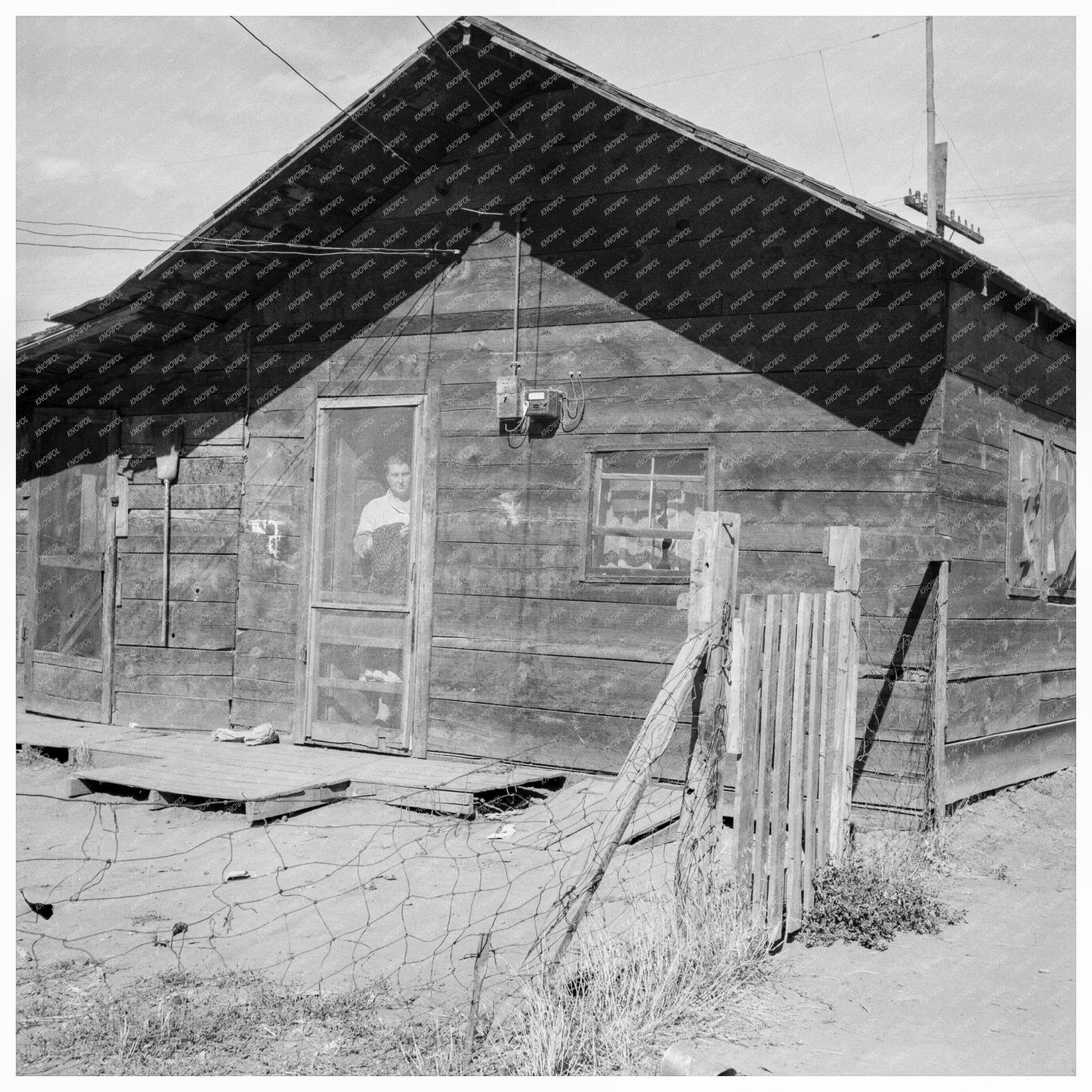 Wapato Shacktown Family Living Conditions August 1939 - Available at KNOWOL