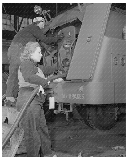 War Production Workers Making Gasoline Tanks in 1943 - Available at KNOWOL