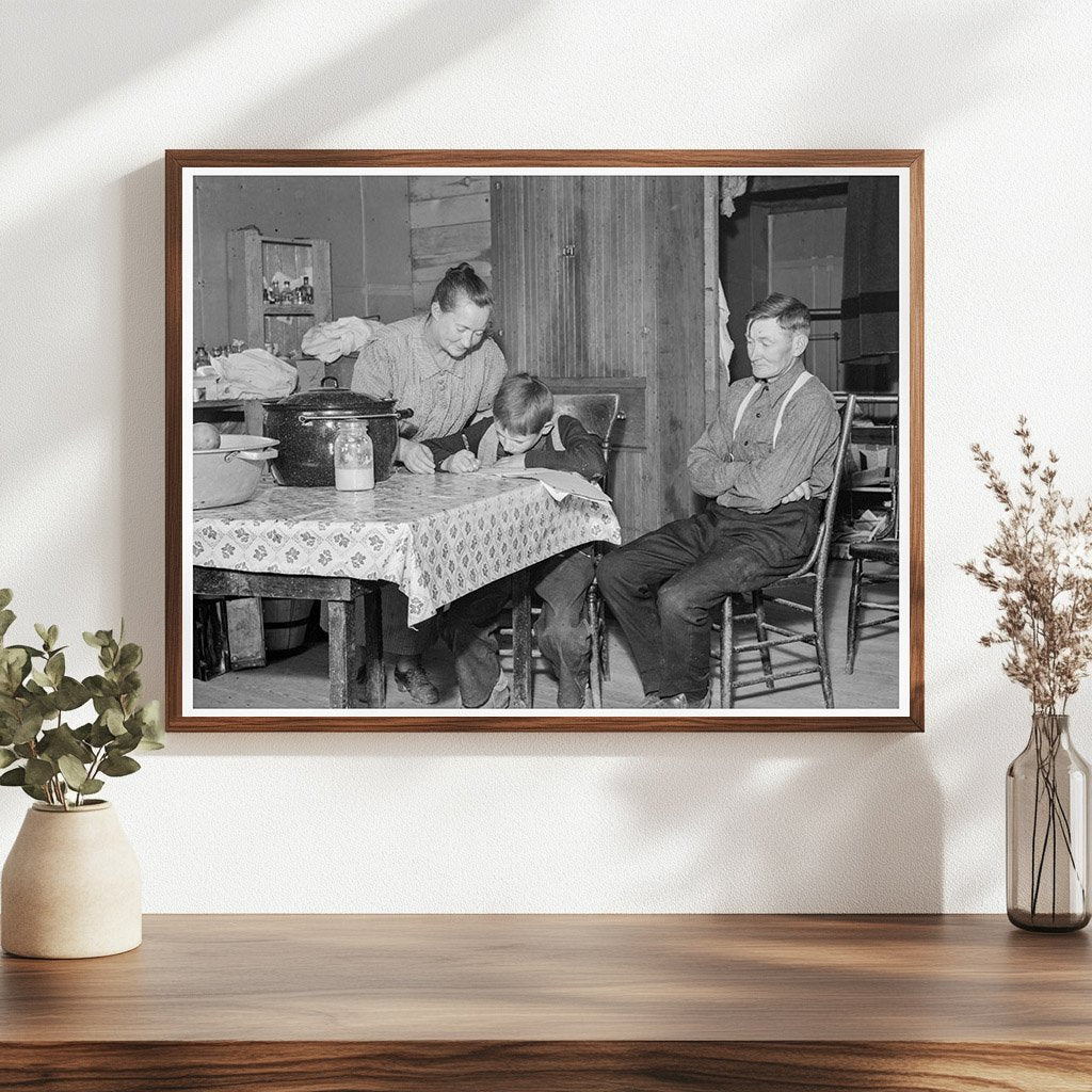 Wardlow Family in Dugout Basement Oregon 1939 - Available at KNOWOL