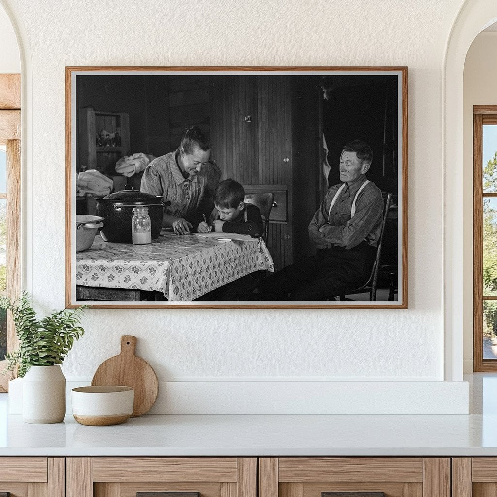 Wardlow Family in Dugout Home Dead Ox Flat Oregon 1939 - Available at KNOWOL