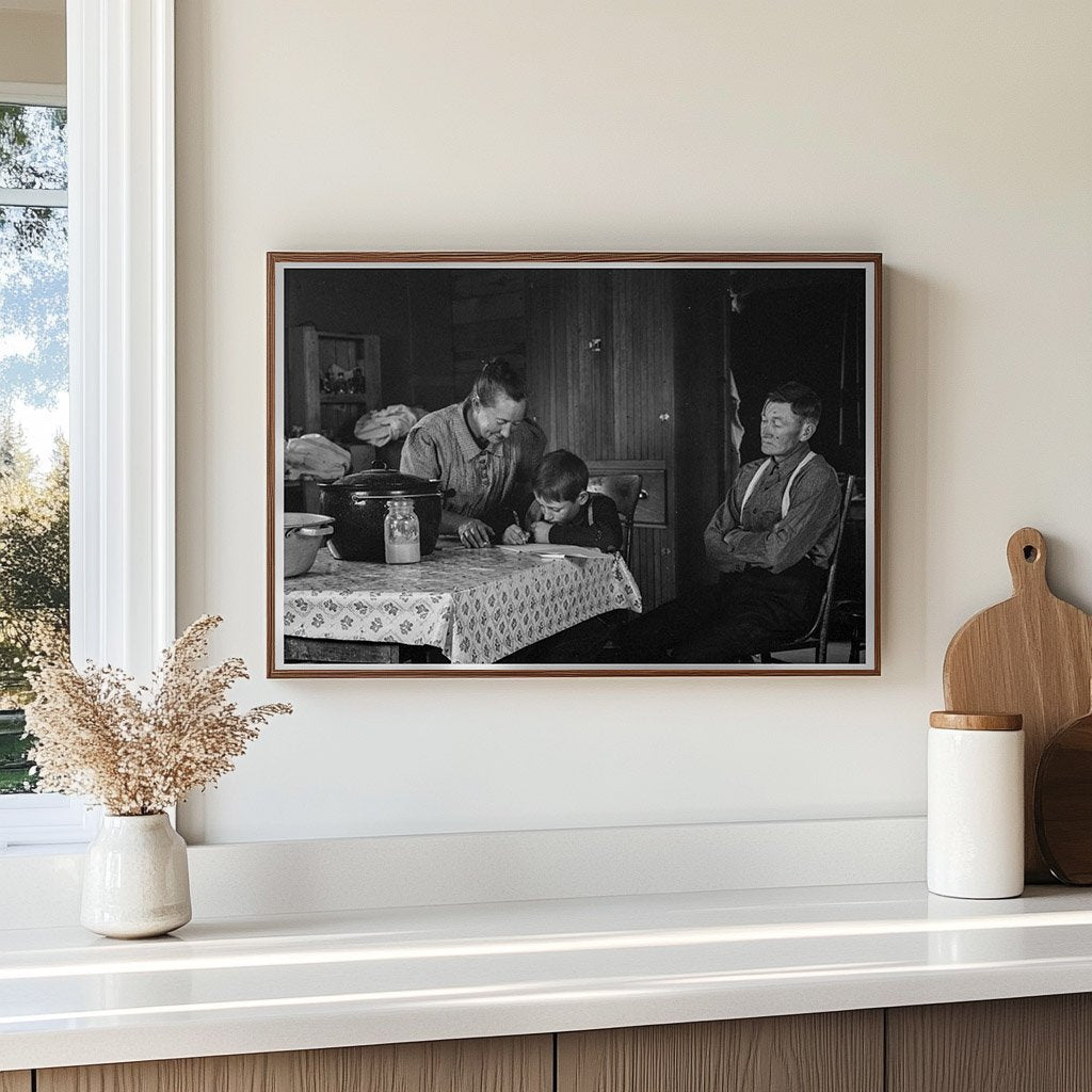 Wardlow Family in Dugout Home Dead Ox Flat Oregon 1939 - Available at KNOWOL