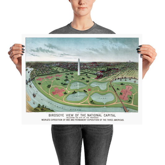 Washington D.C. Proposed World's Fair of 1892 - Available at KNOWOL