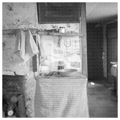 Washroom in Erasty Emrichs Home Battle Ground Indiana 1937 - Available at KNOWOL