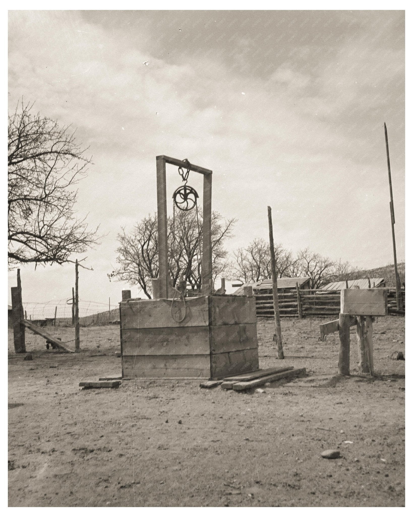 Water Supply System in Escalante Utah April 1936 Vintage Photo - Available at KNOWOL