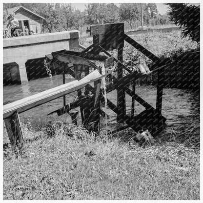 Waterwheel Irrigation in Marion County Oregon August 1939 - Available at KNOWOL