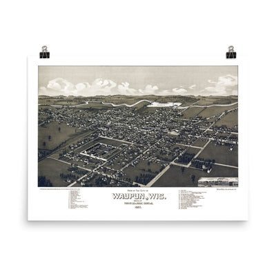 Waupun, WI 1885 - Available at KNOWOL