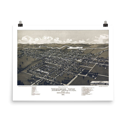 Waupun, WI 1885 - Available at KNOWOL