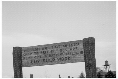 Weathered Roadsign in Vernon Parish Louisiana 1937 - Available at KNOWOL