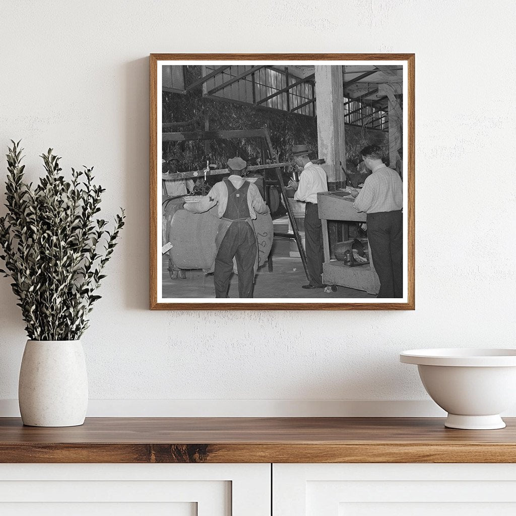 Weighing Cotton Bale in Houston Texas 1939 - Available at KNOWOL