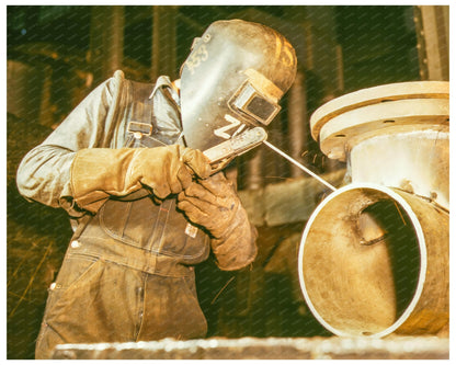 Welder Constructing Boilers at Combustion Engineering 1942 - Available at KNOWOL