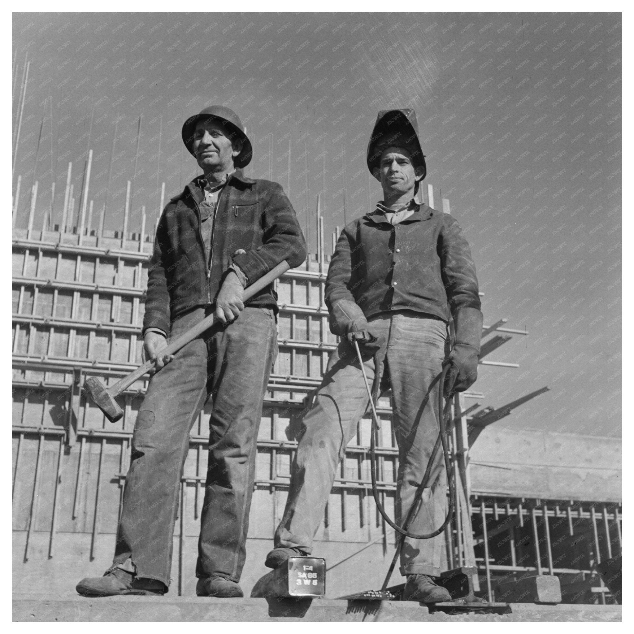 Welders at Basic Magnesium Plant Construction 1942 - Available at KNOWOL