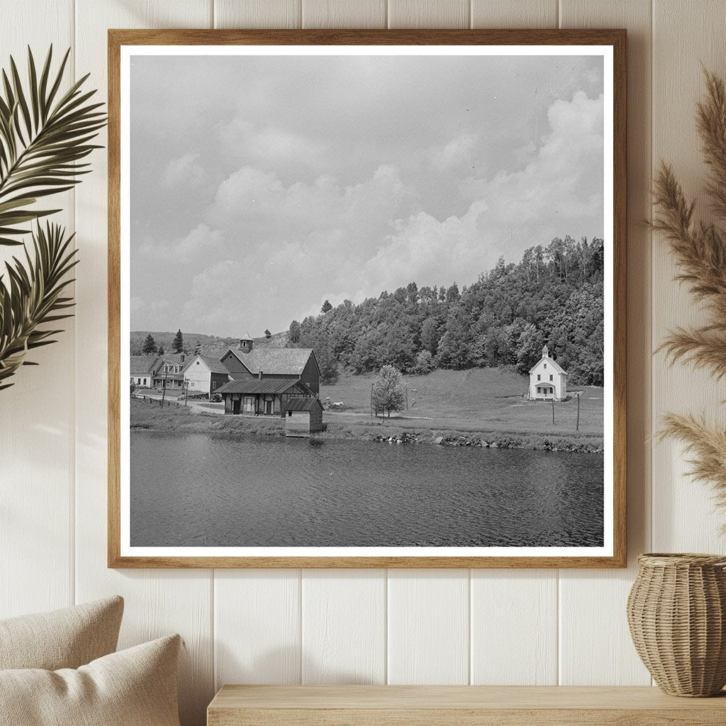 West Danville Vermont Joes Pond Early 20th Century Landscape - Available at KNOWOL